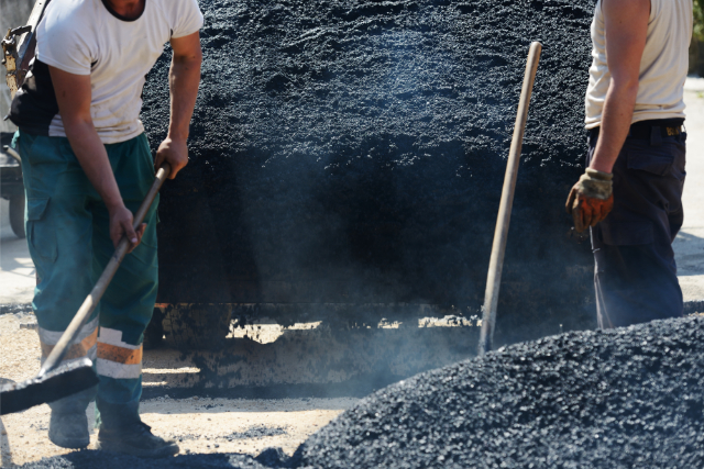 Asphalt Construction Workers